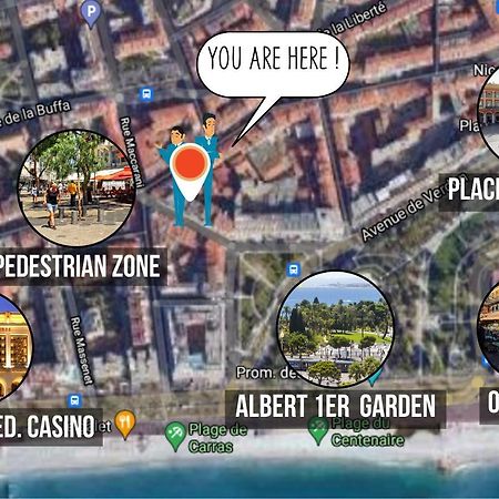 Nestor&Jeeves - Cactus Riviera - Hyper Center - Very Close Sea And Place Massena Nizza Esterno foto